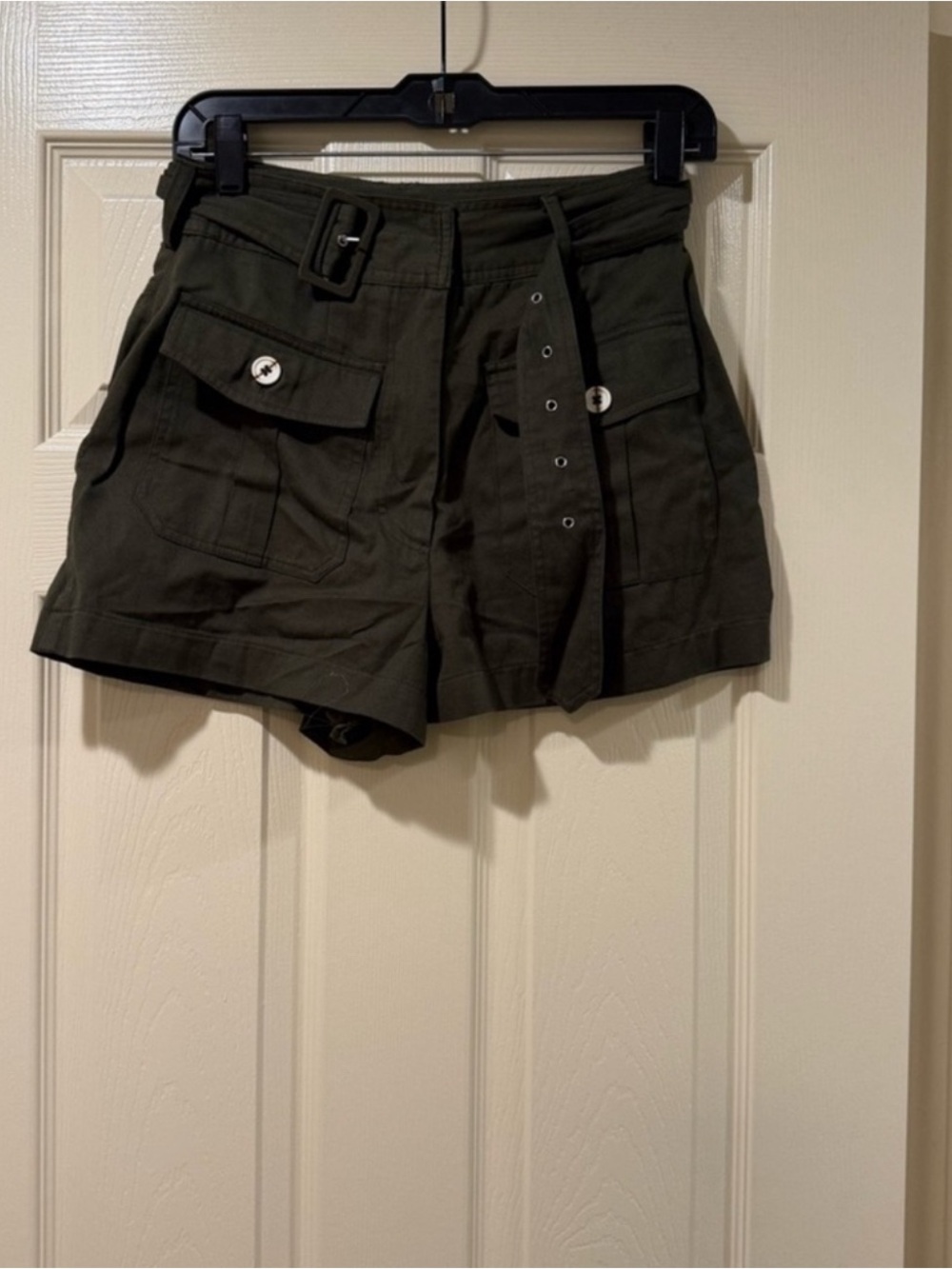 Red Carter Green Cargo Shorts with Belt Women’s Size S